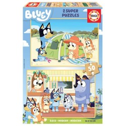 EDUCA-BLUEY HOUTEN PUZZEL 2x50