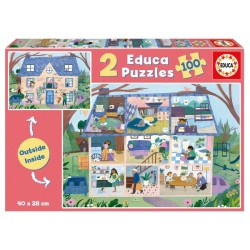 EDUCA-2X100 BINNEN/BUITEN HUIS