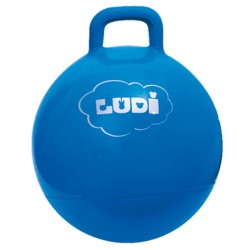 LUDI-BALLON SAUTEUR BLEU 45CM