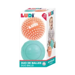 LUDI-DUO DE BALLES 13 CM