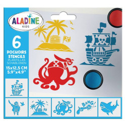*ALADINE-POCHOIRS PIRATES