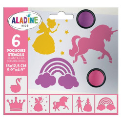 *ALADINE-POCHOIRS PRINCESSES