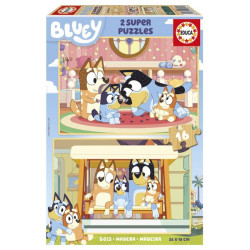 EDUCA-BLUEY HOUTEN PUZZEL...