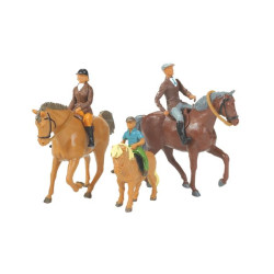 TOMY-1/32 SET PAARDEN EN...