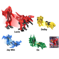 *DINOSTER-FIG 2 EN 1 TRANSF...