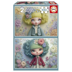 EDUCA-2X100 FILLES FLEURIES